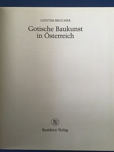 GOTISCHE BAUKUNST IN OSTERREICH