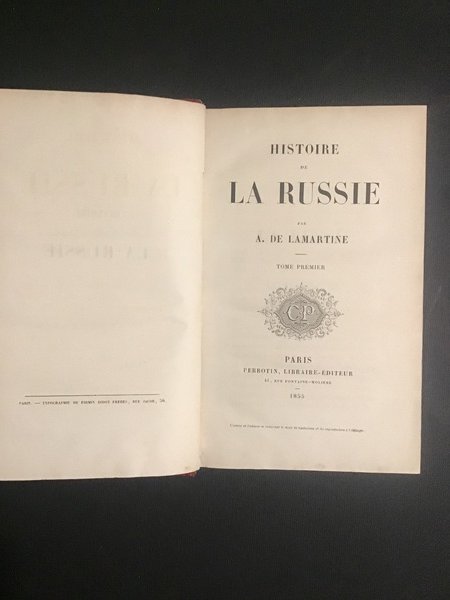 HISTOIRE DE LA RUSSIE - TOME I, II