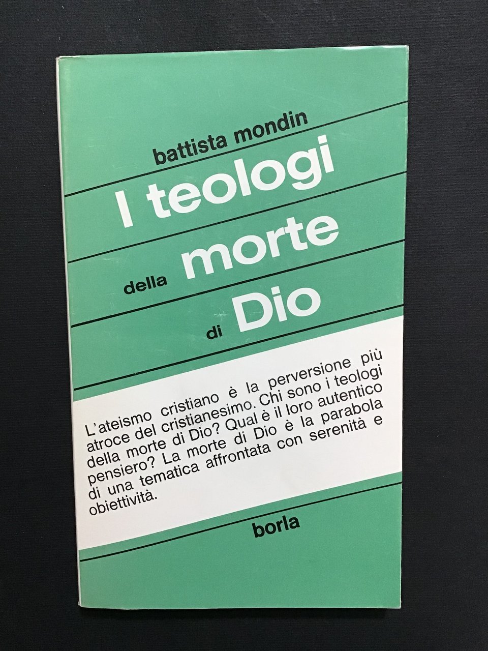 I TEOLOGI DELLA MORTE DI DIO