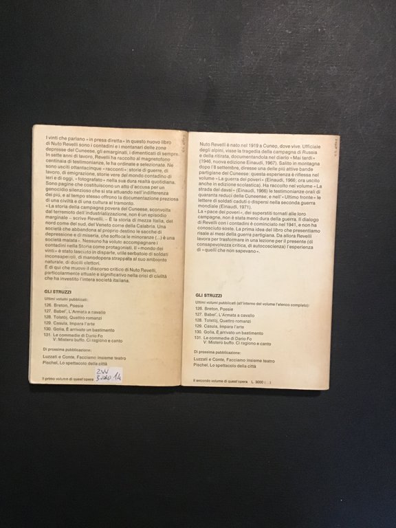 IL MONDO DEI VINTI. TESTIMONIANZE DI VITA CONTADINA - VOL. …