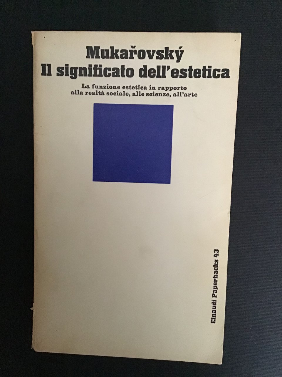 IL SIGNIFICATO DELL'ESTETICA