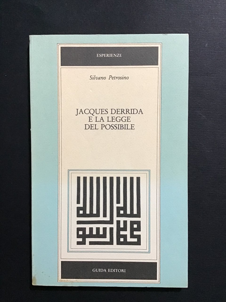 JACQUES DERRIDA E LA LEGGE DEL POSSIBILE
