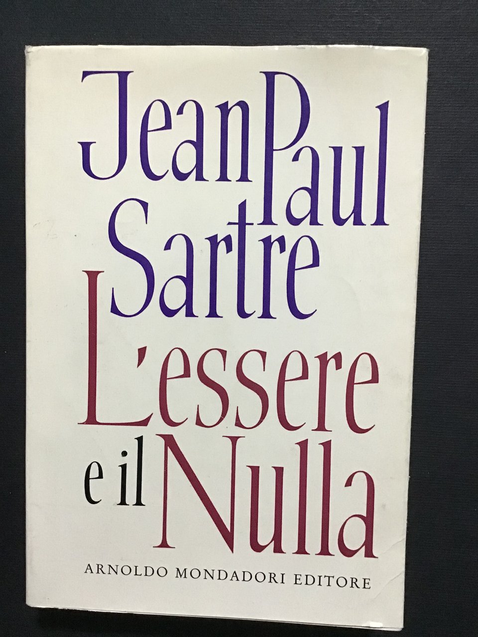 L'ESSERE E IL NULLA | Immagine principale