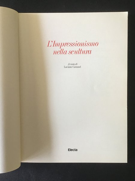 L'IMPRESSIONISMO NELLA SCULTURA