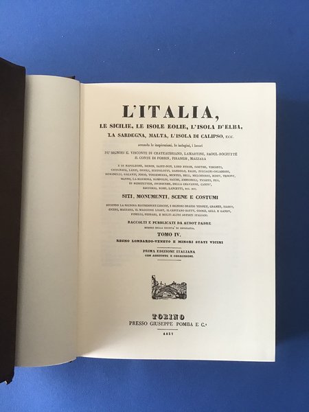 L'ITALIA. REGNO LOMBARDO-VENETO E MINORI STATI VICINI - TOMO IV