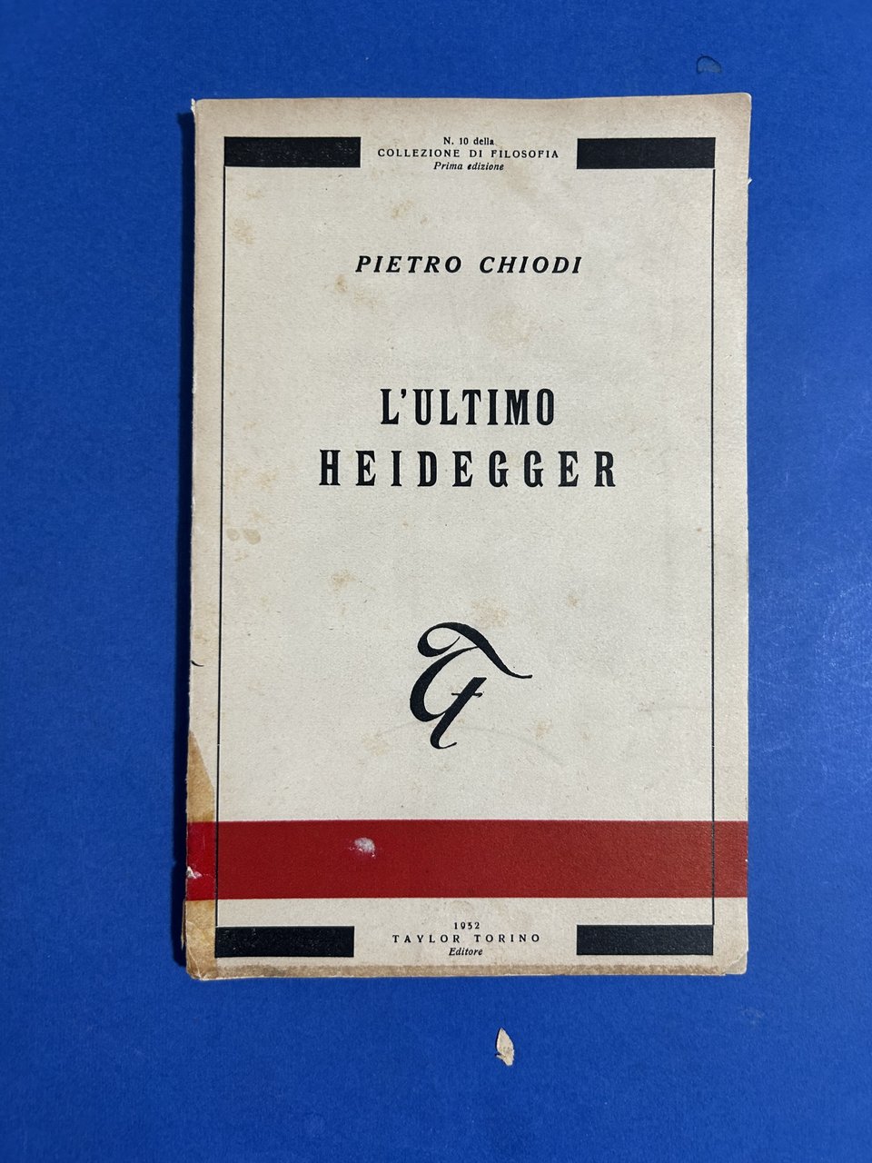 L'ULTIMO HEIDEGGER
