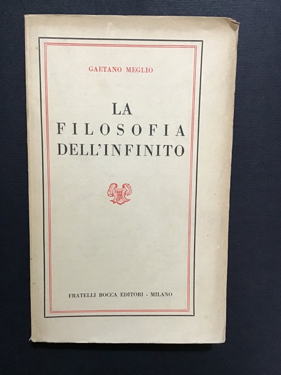 LA FILOSOFIA DELL'INFINITO