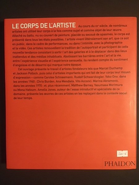 LE CORPS DE L'ARTISTE