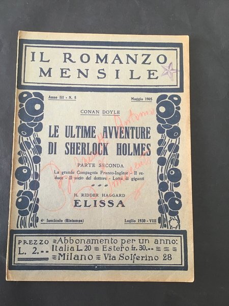 LE ULTIME AVVENTURE DI SHERLOCK HOLMES - PARTE SECONDA - …