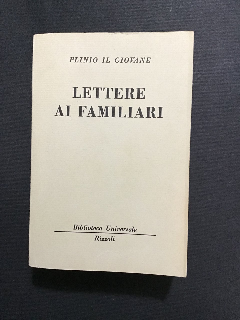 LETTERE AI FAMILIARI
