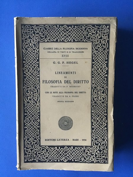 LINEAMENTI DI FILOSOFIA DEL DIRITTO