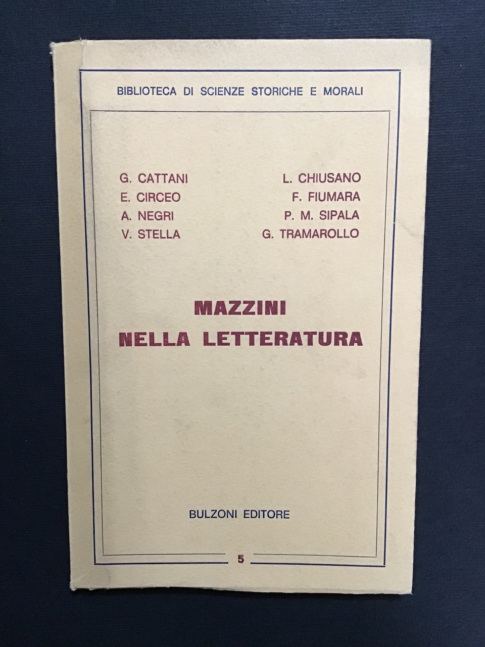 MAZZINI NELLA LETTERATURA