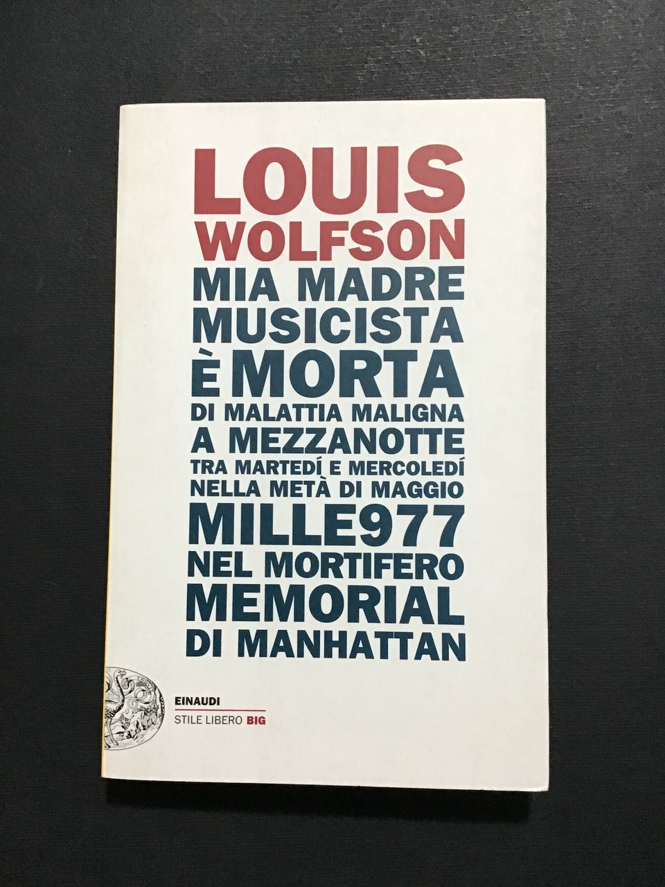 MIA MADRE, MUSICISTA, E' MORTA DI MALATTIA MALIGNA A MEZZANOTTE, …