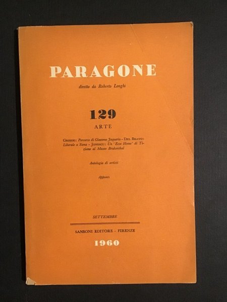 PARAGONE 129 ARTE