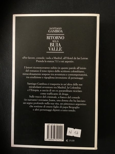 RITORNO ALLA BUIA VALLE