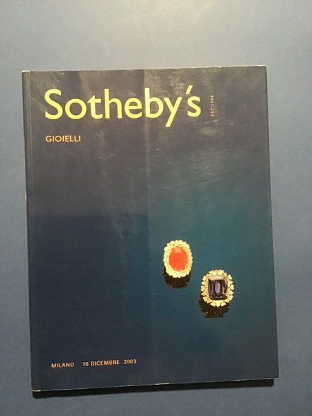 SOTHEBY'S GIOIELLI MILANO 10 DICEMBRE 2003