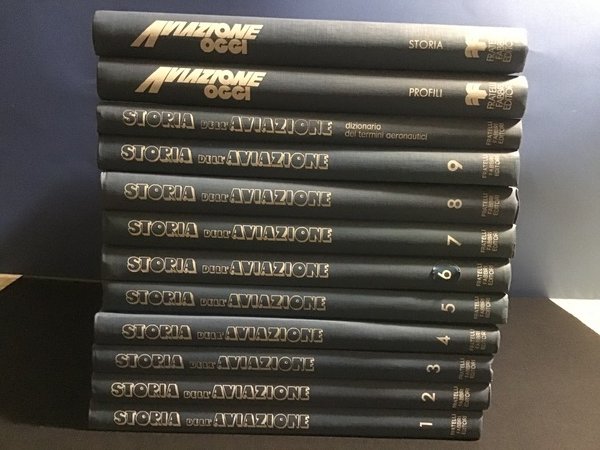 STORIA DELL'AVIAZIONE (9 VOLUMI + IL DIZIONARIO) - AVIAZIONE OGGI …