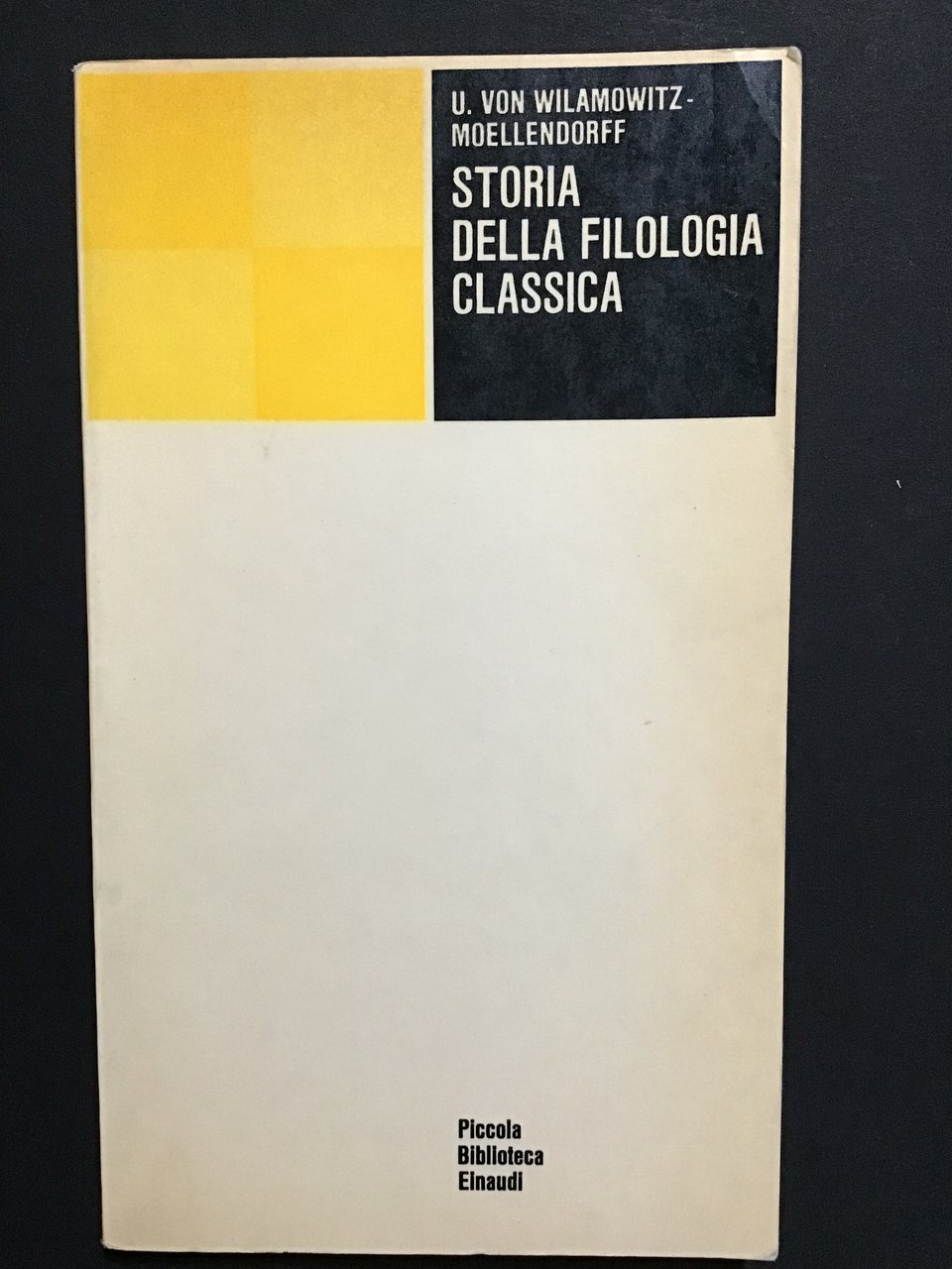 STORIA DELLA FILOLOGIA CLASSICA | Immagine principale