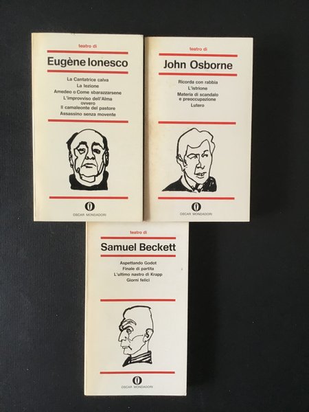 TEATRO CONTEMPORANEO. I CAPOLAVORI DI BECKETT, IONESCO, OSBORNE - (3 …