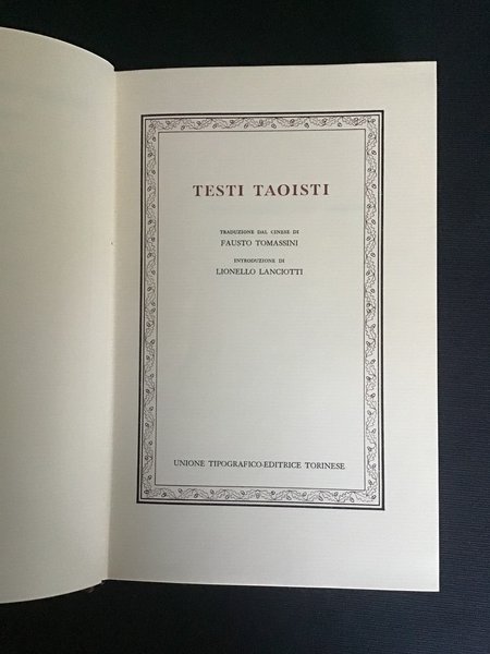 TESTI TAOISTI
