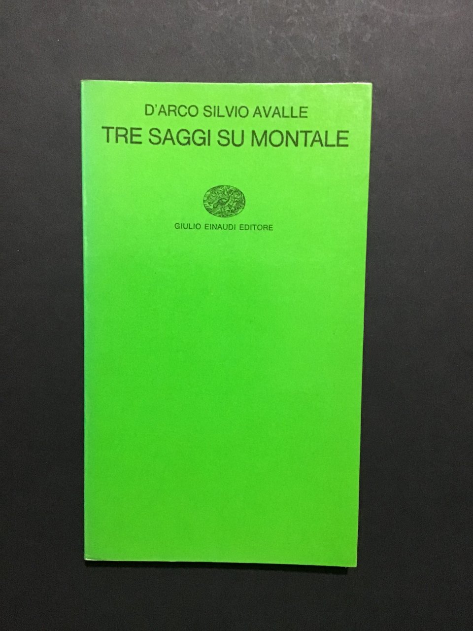 TRE SAGGI SU MONTALE | Immagine principale