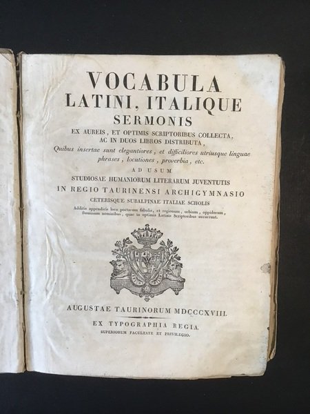 VOCABULA LATINI, ITALIQUE SERMONIS