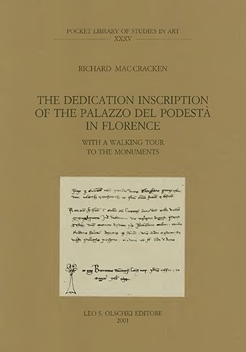 The dedication inscription of the «Palazzo del Podestà» in Florence. …