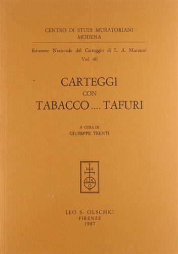 Carteggi con Tabacco. Tafuri.
