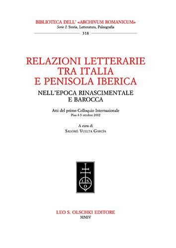 Relazioni letterarie tra Italia e Penisola Iberica nell'epoca rinascimentale e …