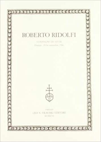 Roberto Ridolfi.