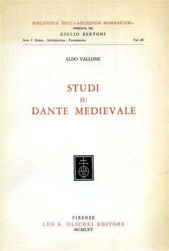 Studi su Dante medievale.