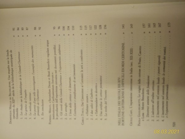 Certosini e Cistercensi in Italia. Secoli XII-XV.