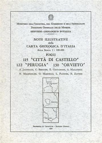 Note illustrative della Carta Geologica d'Italia FFi 115,122,130. Città di Castello, Perugia, Orvieto.