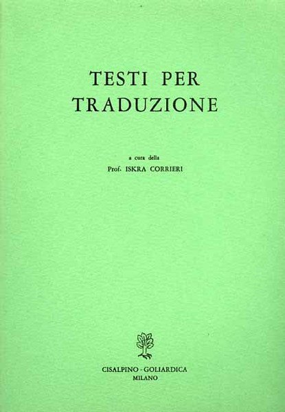 Testi per traduzione.