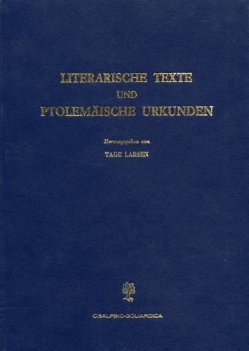 Literarische Texte und Ptolemaeische Urkunden (P.Haun.).