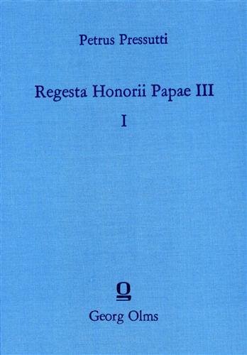 Regesta Honorii Papae III.