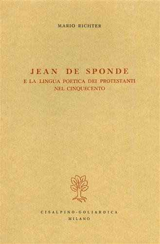 Jean De Sponde e la lingua poetica dei protestanti nel …