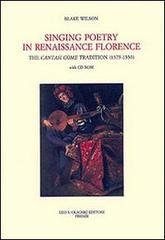 Singing Poetry in Renaissance Florence. The Cantasi Come Tradition ca. …