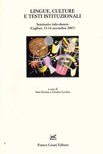 Lingue , culture e testi istituzionali.