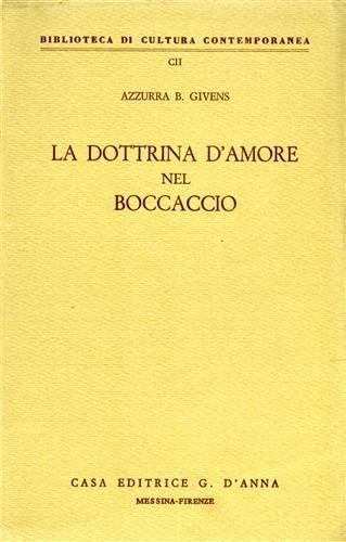 La dottrina d'amore nel Boccaccio.