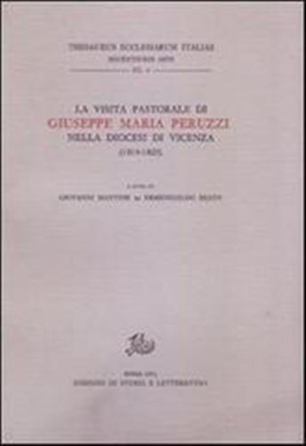 La visita pastorale di Giuseppe Maria Peruzzi nella Diocesi di …