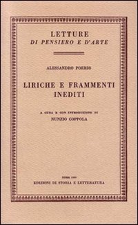 Liriche e frammenti inediti.