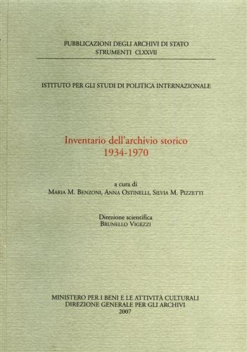 Inventario dell'Archivio Storico 1934- 1970.