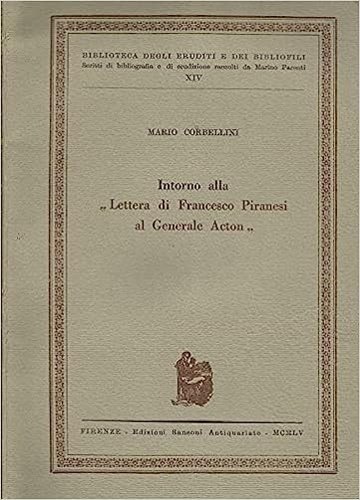 Intorno alla "Lettera di Francesco Piranesi al generale Acton".