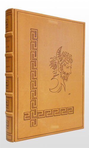 Edipo Re. Di questo volume d'arte sono stati impressi 100 esemplari numerati di cui 10 esemplari segnati "p.d'A." (prova d'Autore). Ciascun esemplare contiene 6 litografie originali di Aligi Sassu realizzate con la tecnica dell'acquerello, tirate a colori in torchio a mano e firmate di pugno e a matita dal Maestro, anche il colophon porta la firma di Aligi Sassu. La Bottega Artigiana Torri per la realizzazione della legatura. L'effige di Sofocle riprodotta in coperta è un'opera eseguita appositamente dal