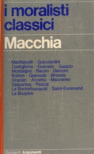I moralisti classici da Machiavelli a La Bruyère. | Immagine principale