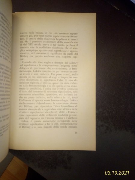 Teoria del Romanzo. Saggio storico filosofico sulle forme della grande …