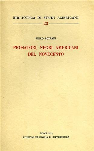 Prosatori negri americani del Novecento.