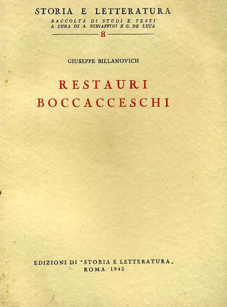 Restauri boccacceschi.