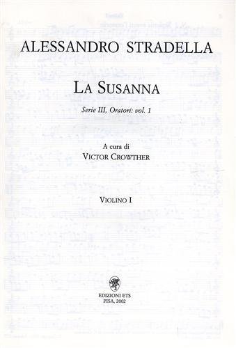 La Susanna. Partitura per violino I.